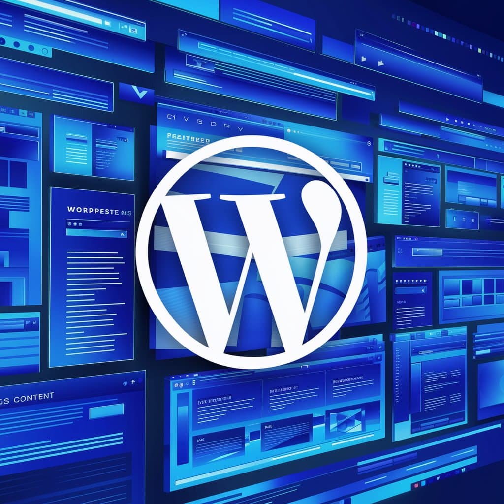 wordpress web design represtative with websites as a background