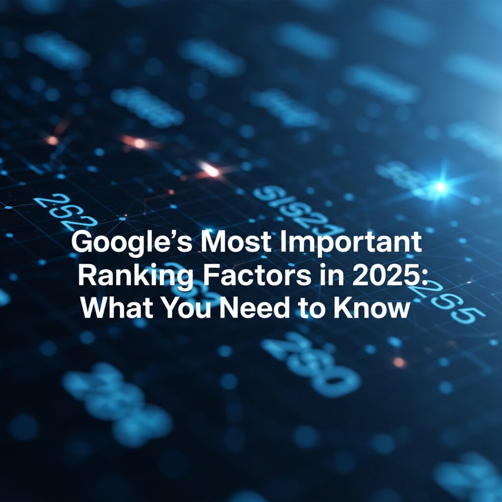 Google's Most Important Ranking Factors in 2025: What You Need to Know