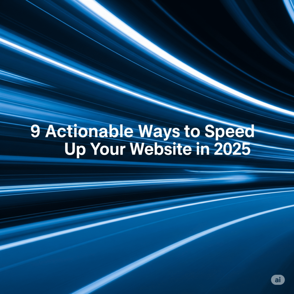 9 Actionable Ways to Speed Up Your Website in 2025